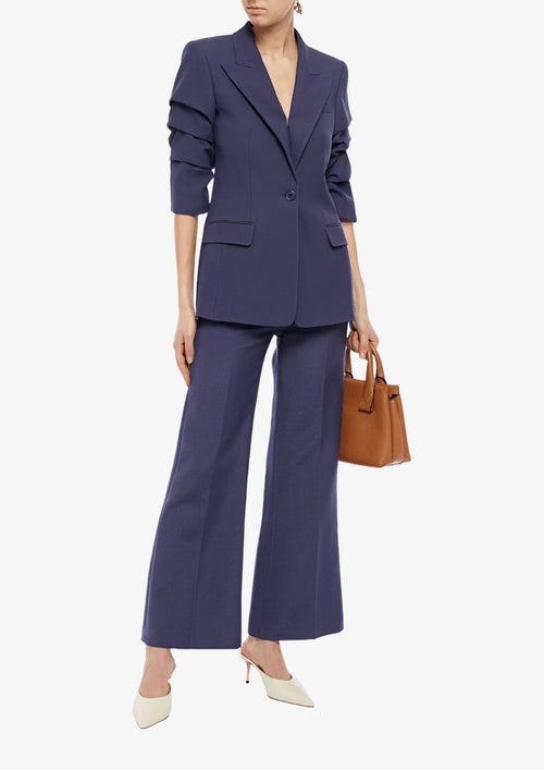 Blazer en crêpe bleu foncé