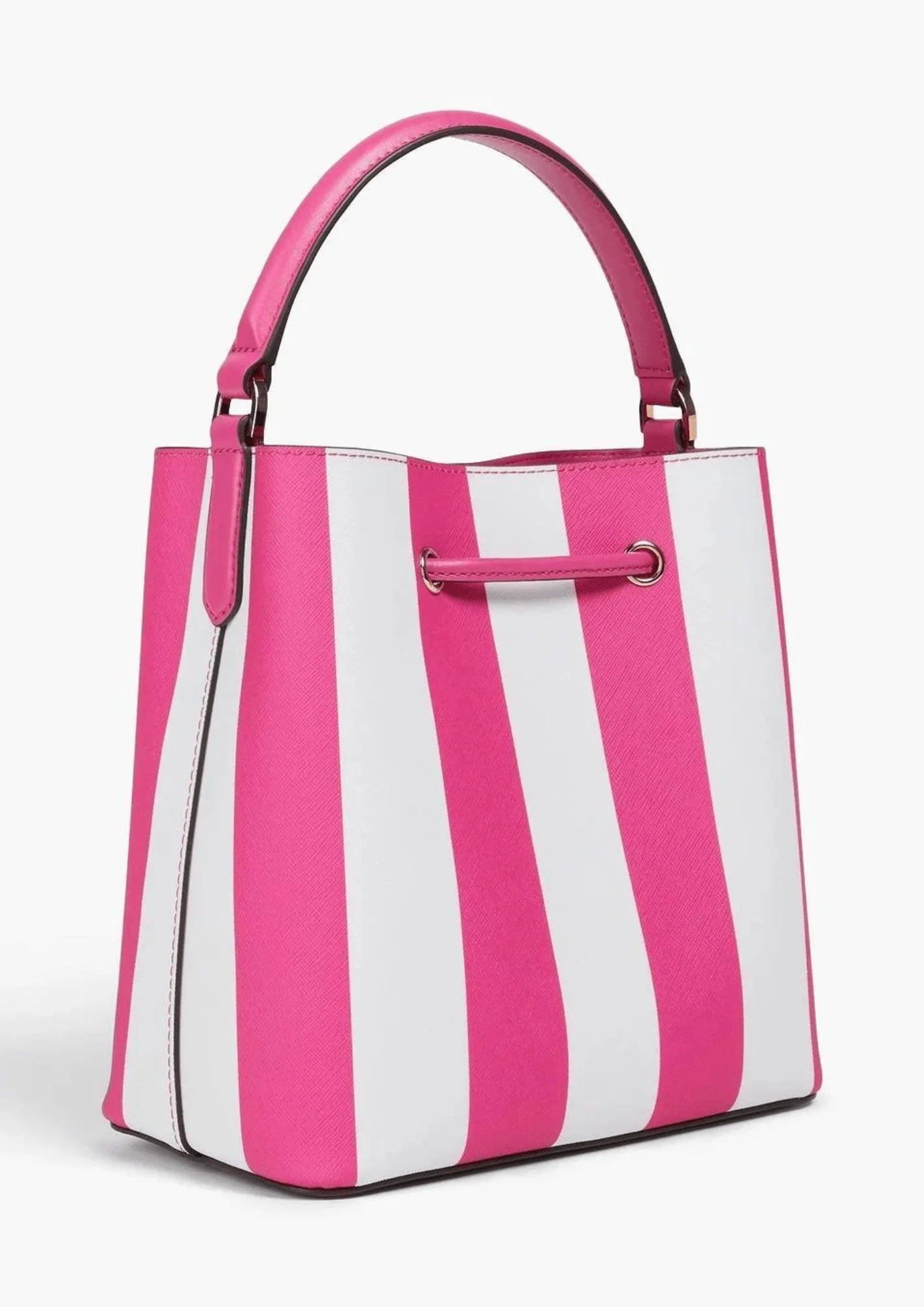 PINK STRIPED BUCKET BAG codressing