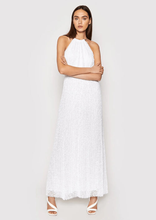 Häkelte Spitze langes Kleid