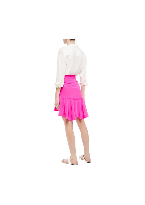 PINK ASYMMETRIC MINI SKIRT