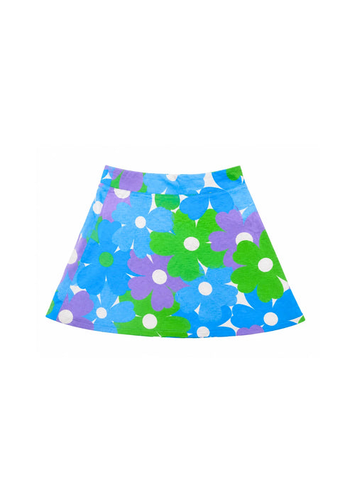TWIGGY BLUE FLORAL MINI SKIRT