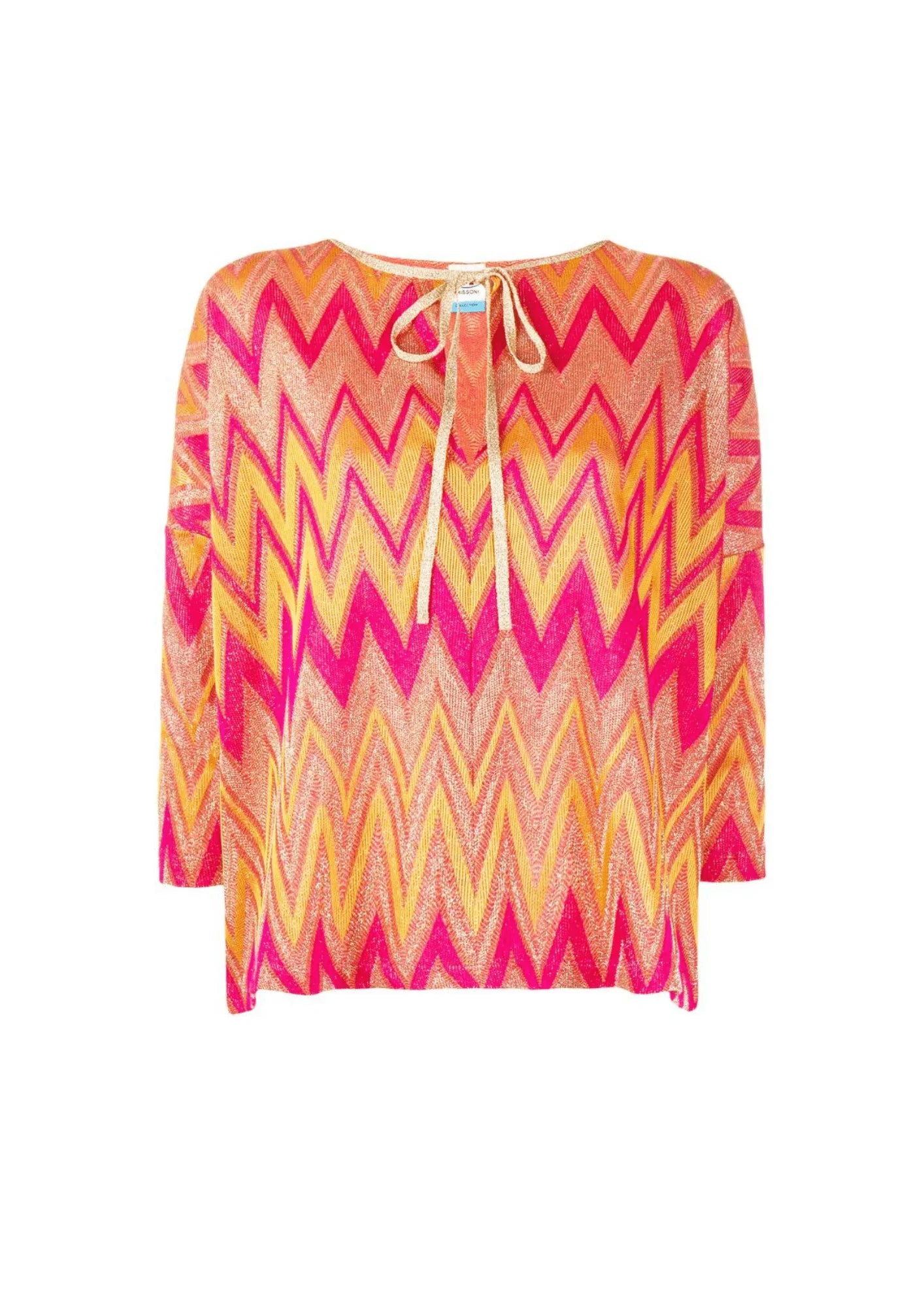 PINK ZIGZAG BLOUSE