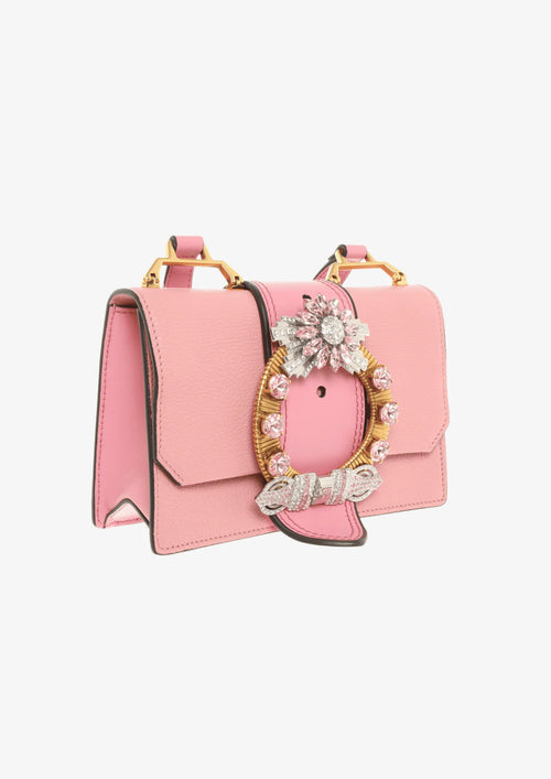PINK SHOULDER LEATHER BAG