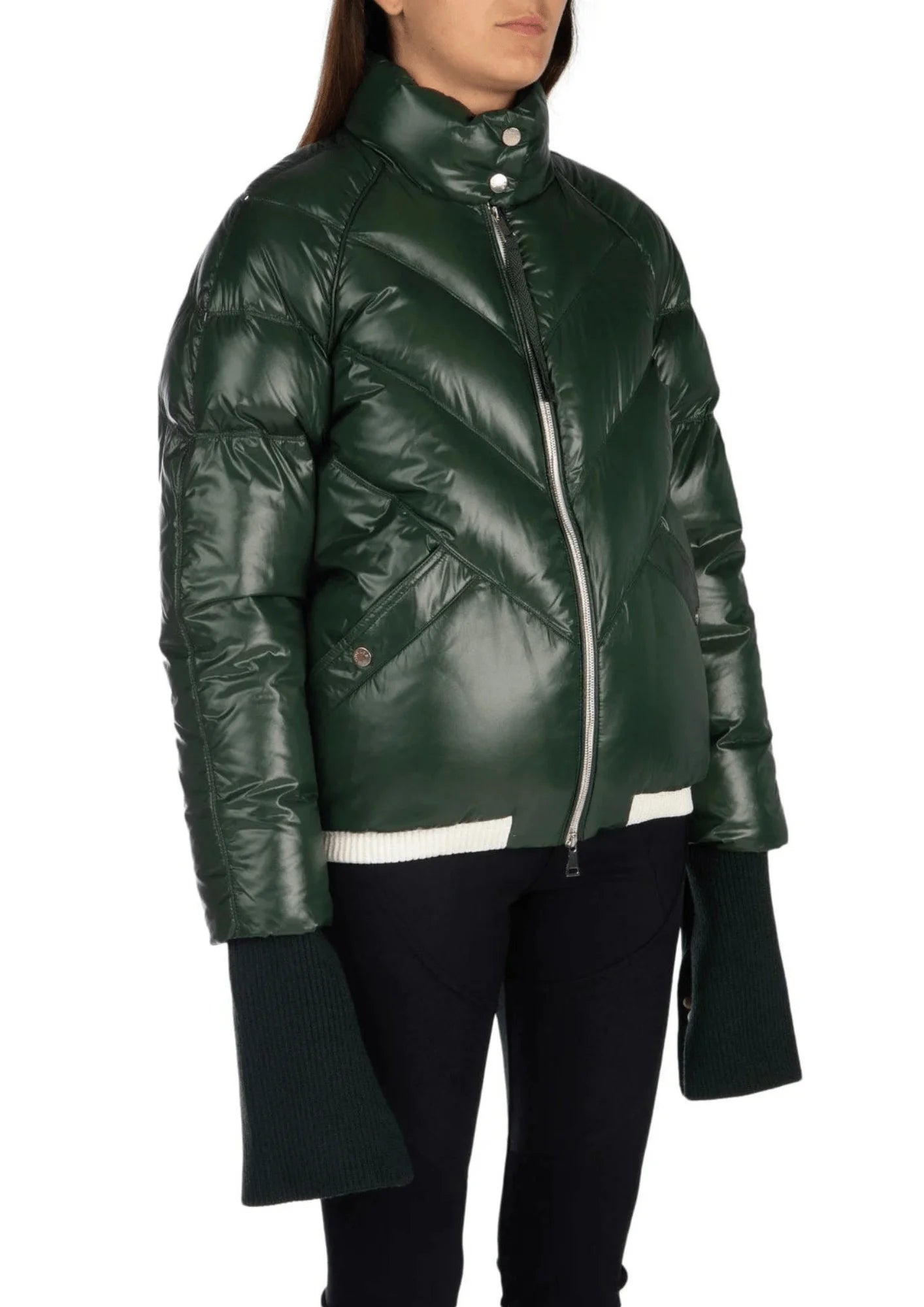 GREEN PADDED DOWN JACKET