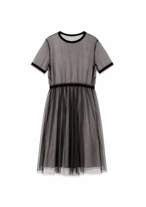 BLACK SEETHROUGH DRESS