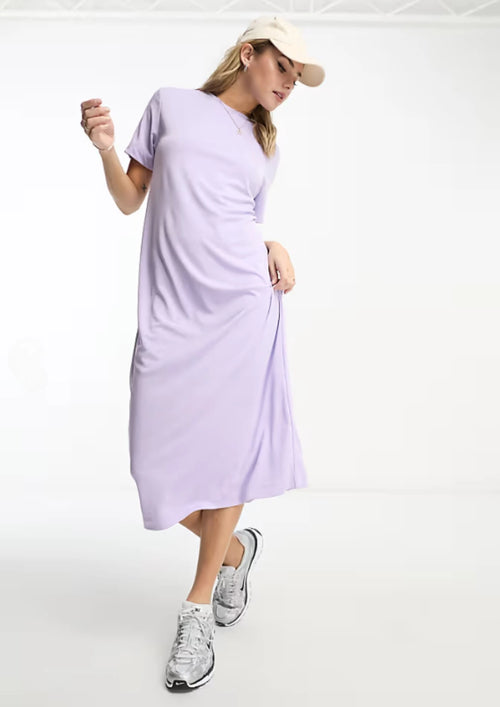 LILAC MAXI T-SHIRT DRESS