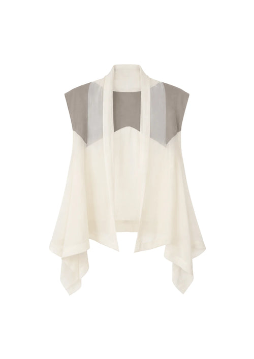 BEIGE TRANSPARENT STOLE