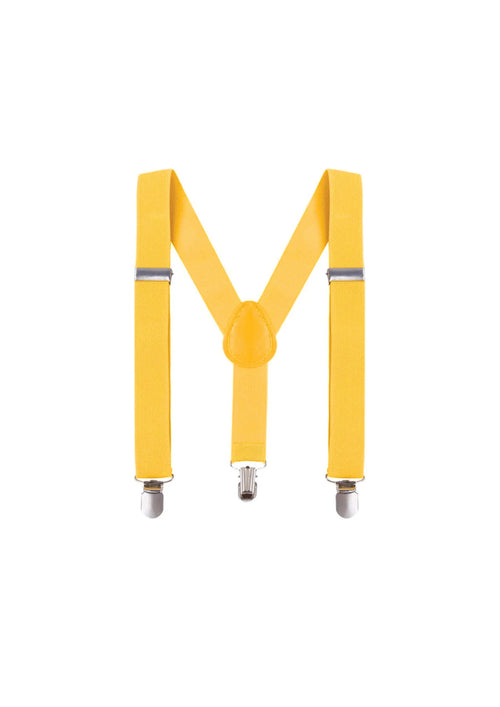 YELLOW STRETCH SUSPENDERS