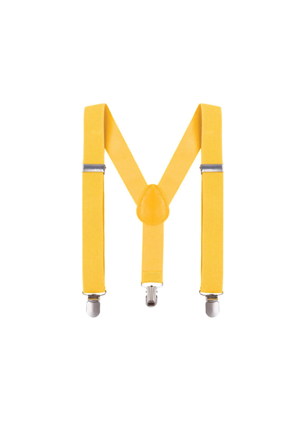 YELLOW STRETCH SUSPENDERS