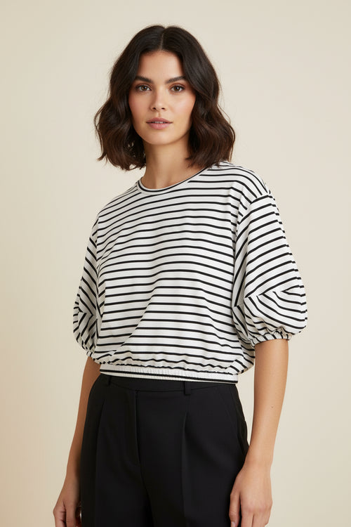 NAVY STRIPED SHIRT