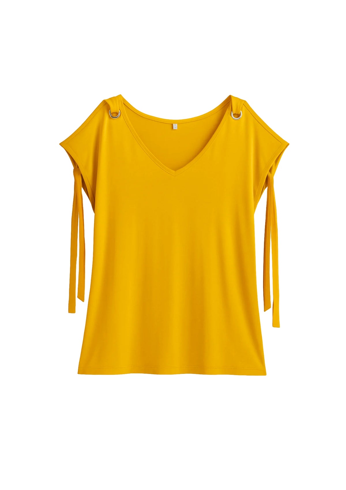 YELLOW SHORT-SLEEVED TOP
