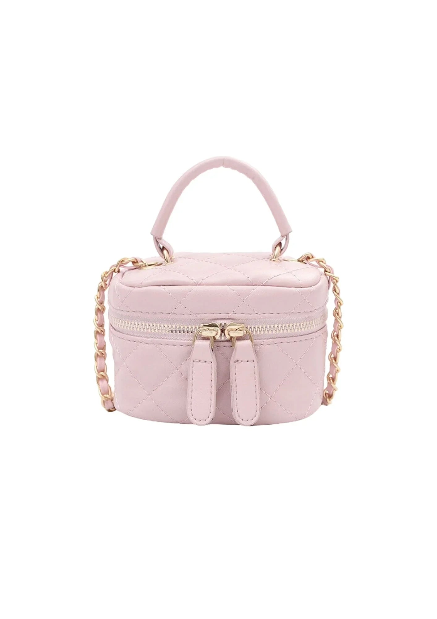 PINK MINI QUILTED CROSSBODY BAG