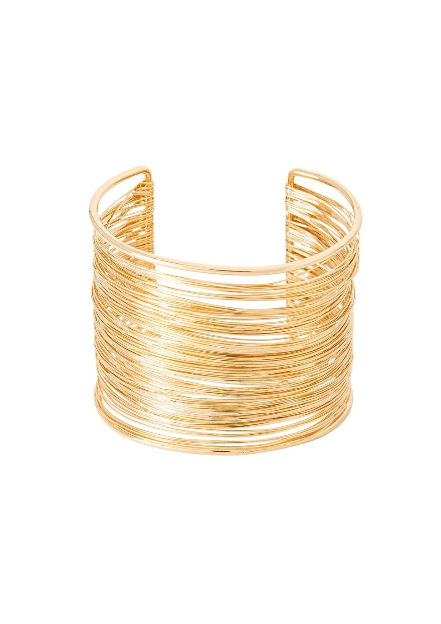 Goldenes Manschettenarmband