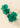 Boucles d'oreilles en acrylique floral vert