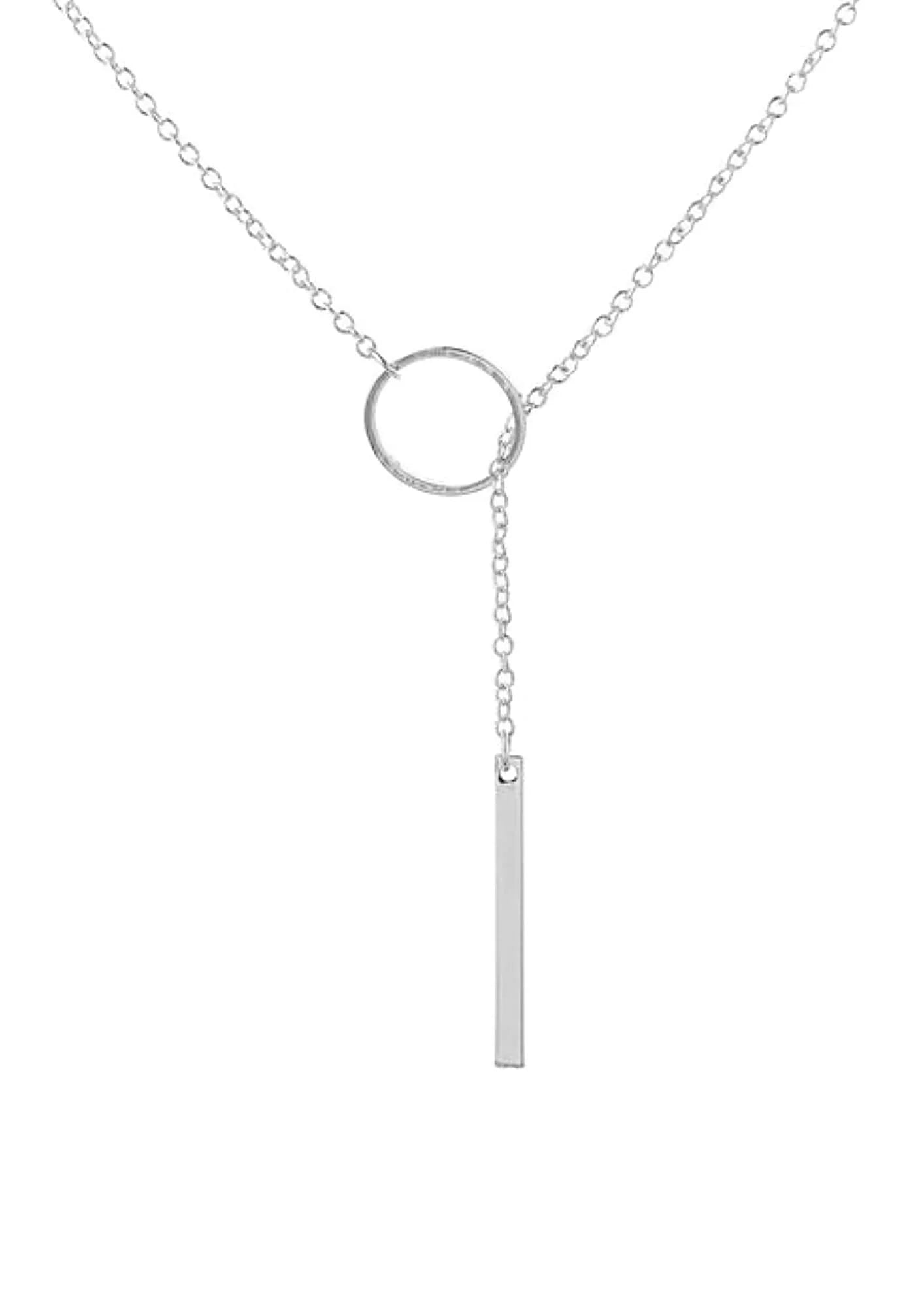 COLLIER LONG CHAÎNE EN FORME DE Y EN ARGENT