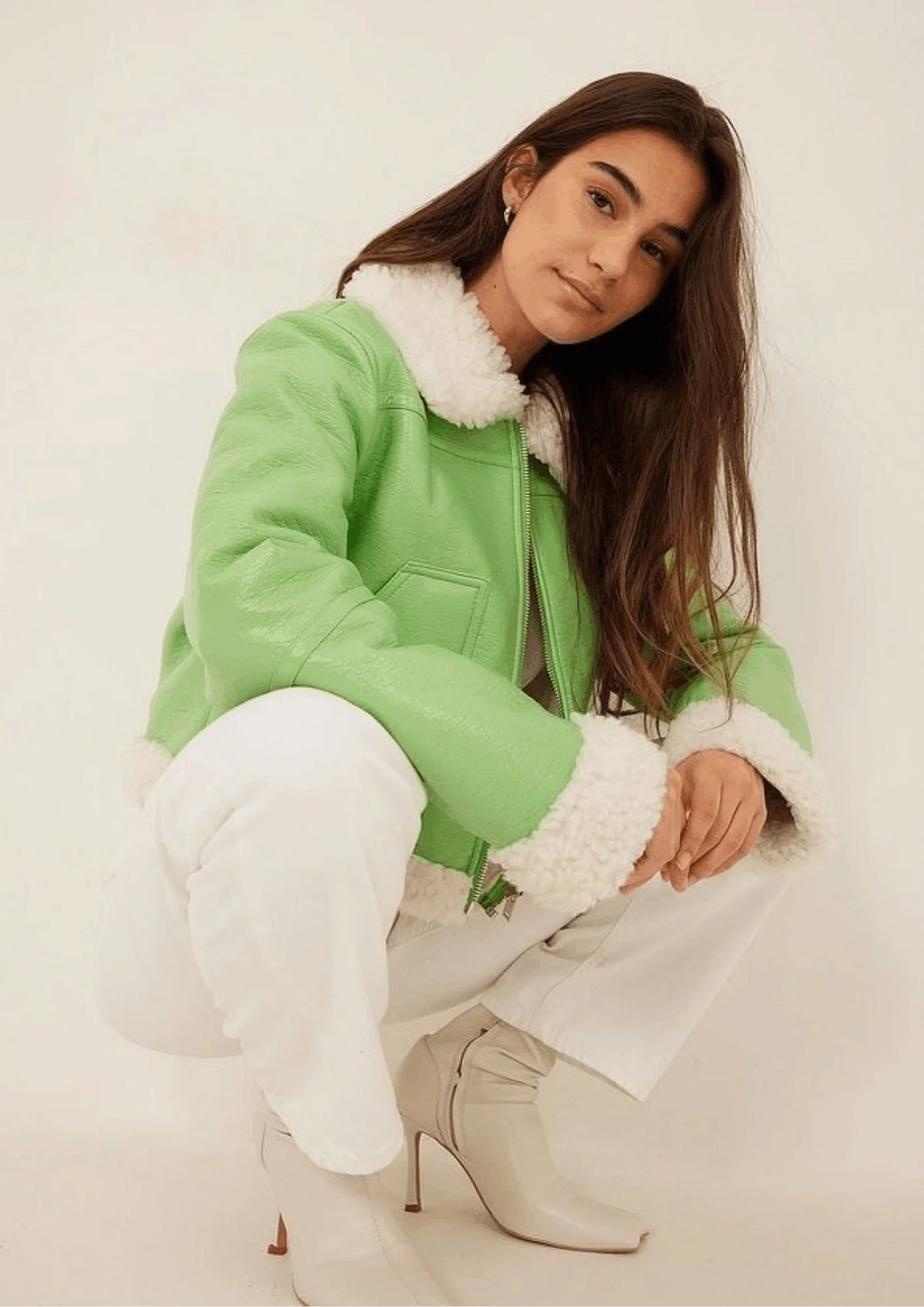 GREEN TEDDY JACKET