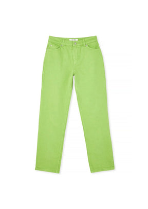 GRÜNE GERADE JEANS