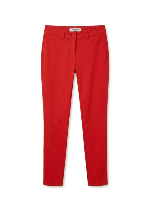 JEAN EN DENIM ROUGE COUPE SKINNY