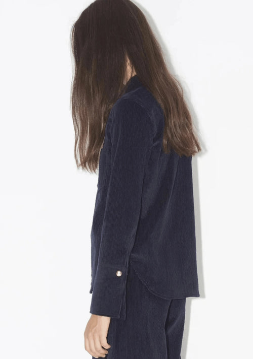 NAVY CORDUROY SHIRT