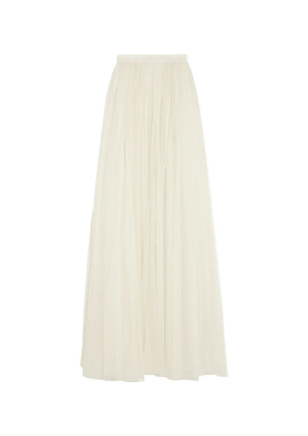 JUPE LONGUE EN TULLE BEIGE