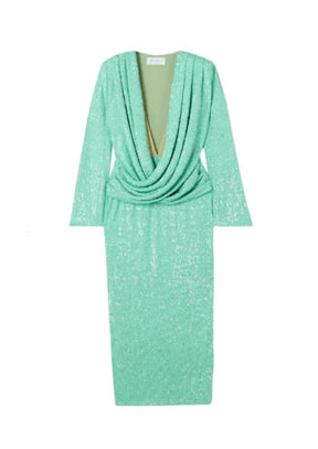 MINT SEQUINED DRESS