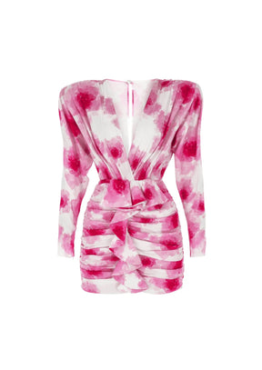 PINK WATERCOLOR BEBE DRESS