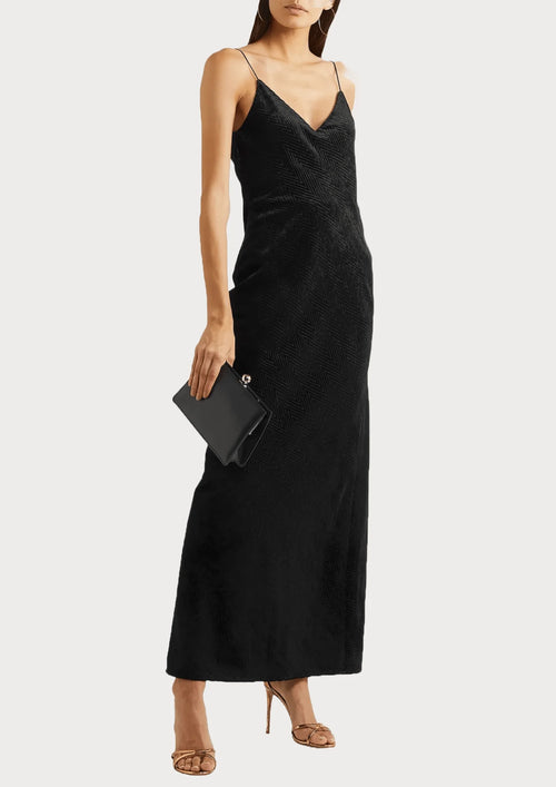 BLACK VELVET DRESS