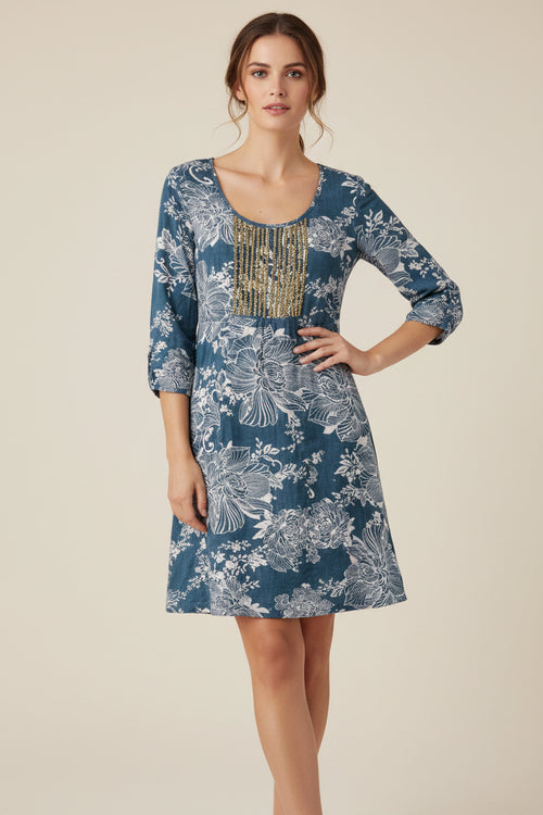 FLORAL PRINTED MINI DRESS