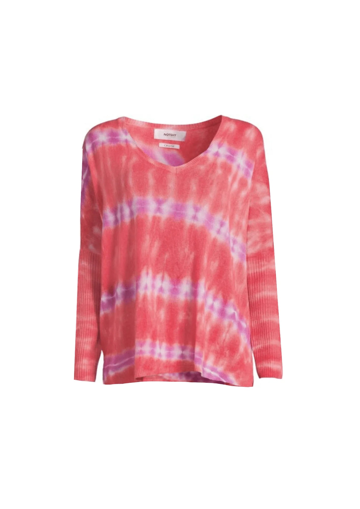 PINK TIE & DYE SWEATER