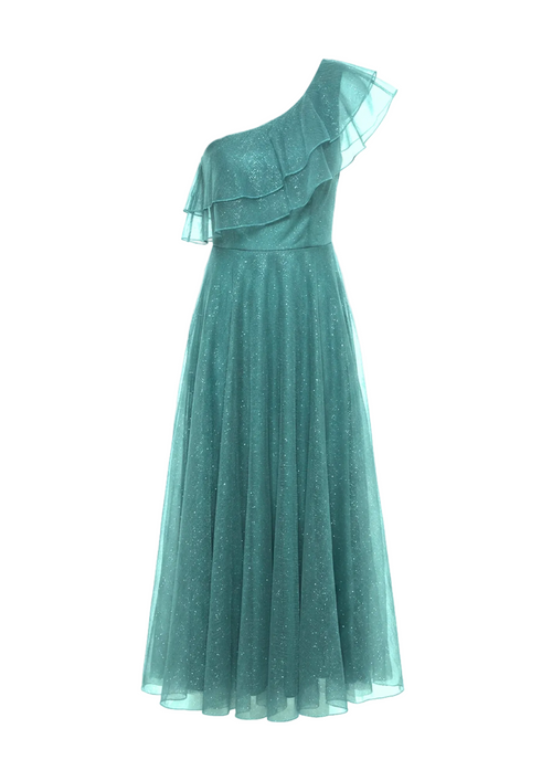 ONE-SHOULDER SEQUINED DRESS