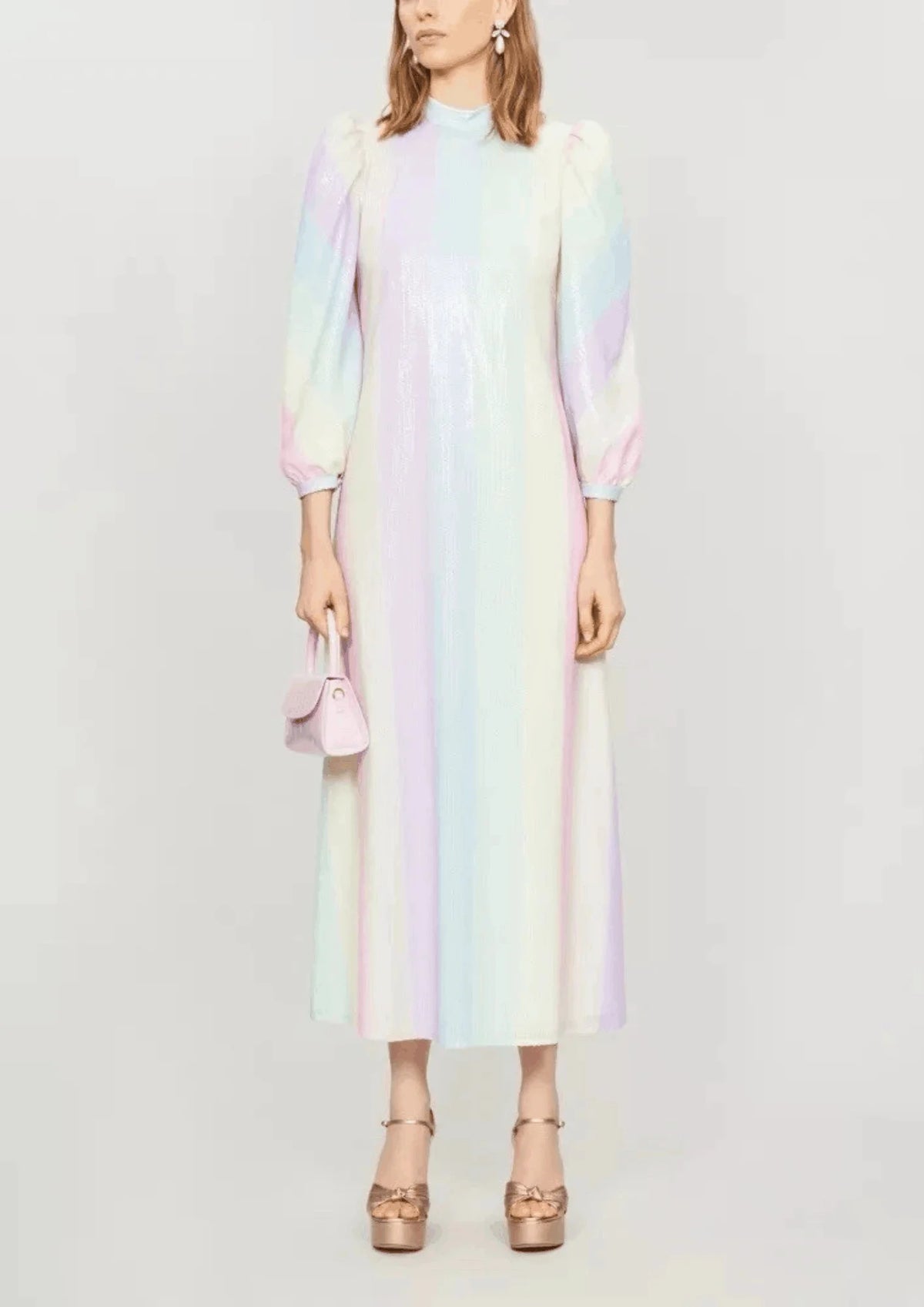 PASTEL SEQUINED EDIE DRESS