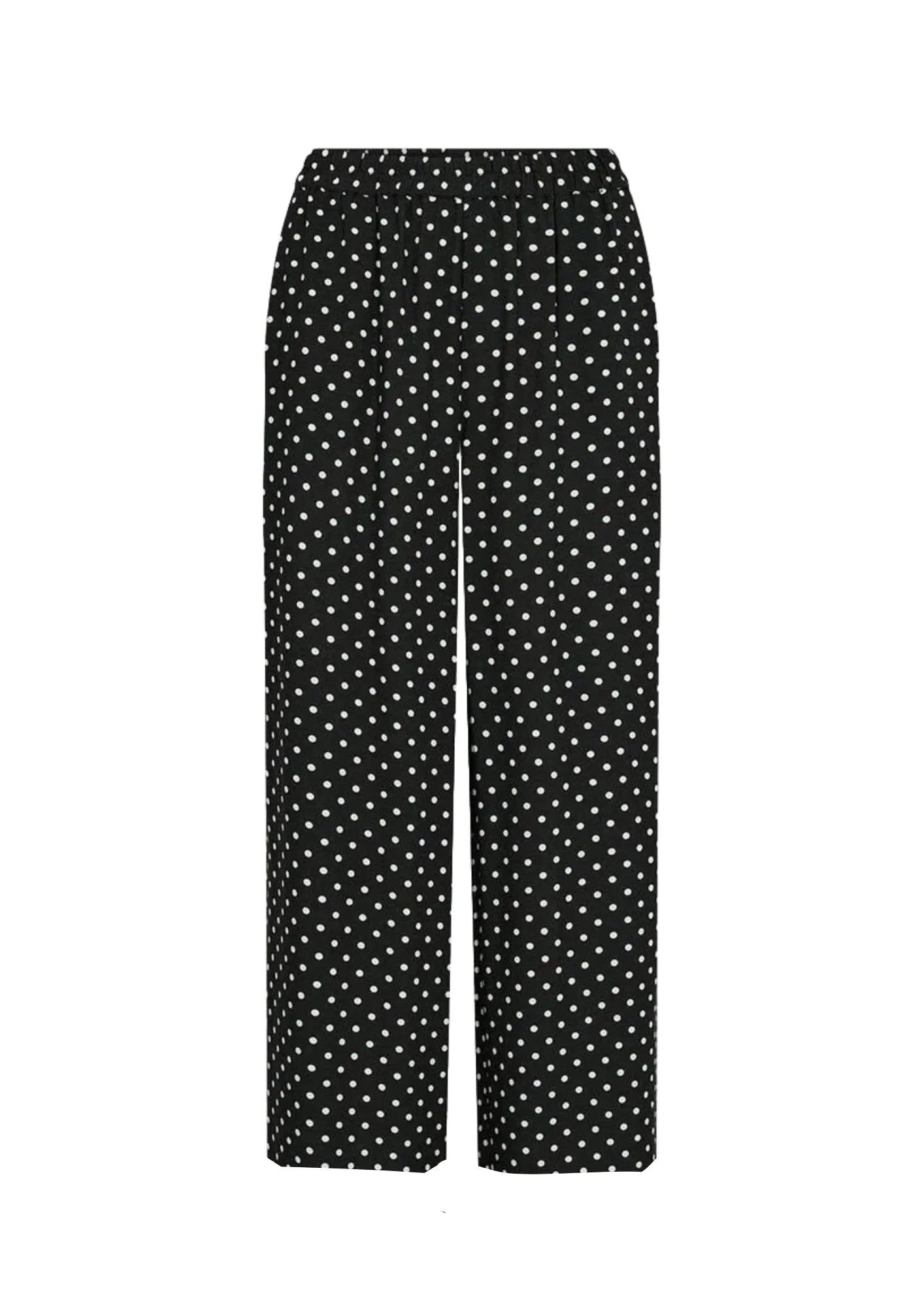 BLACK POLKA-DOT TROUSERS