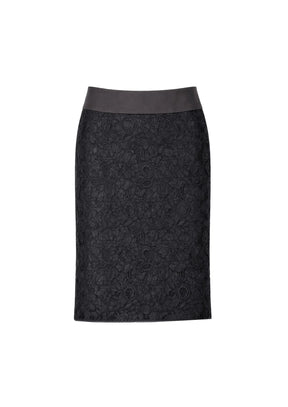 BLACK LACE MINI SKIRT