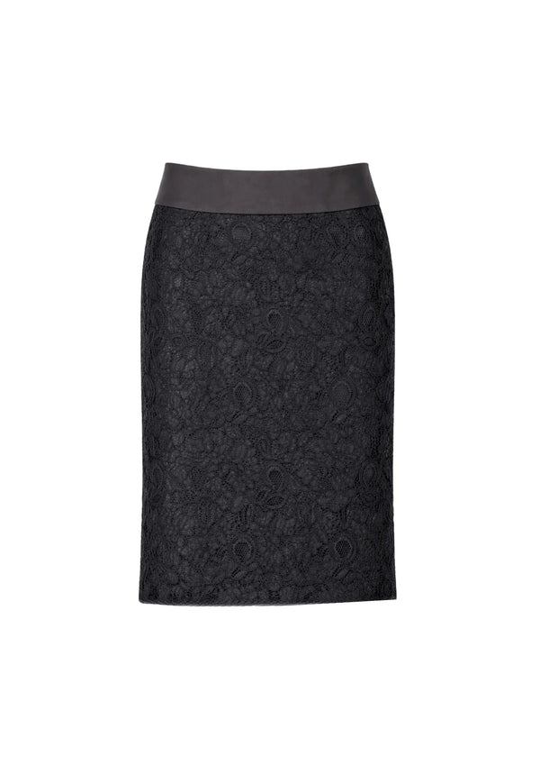 BLACK LACE MINI SKIRT