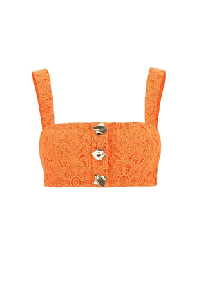 ORANGE CROP TOP