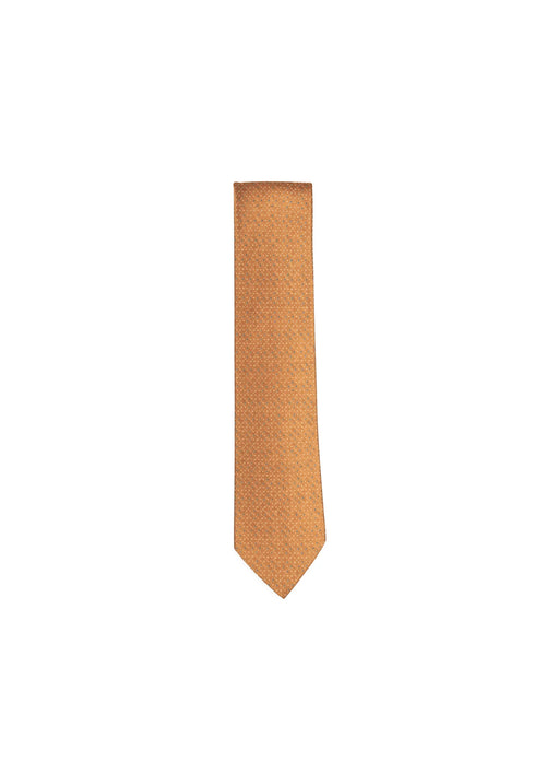 GOLDEN BROWN PRINTED TIE