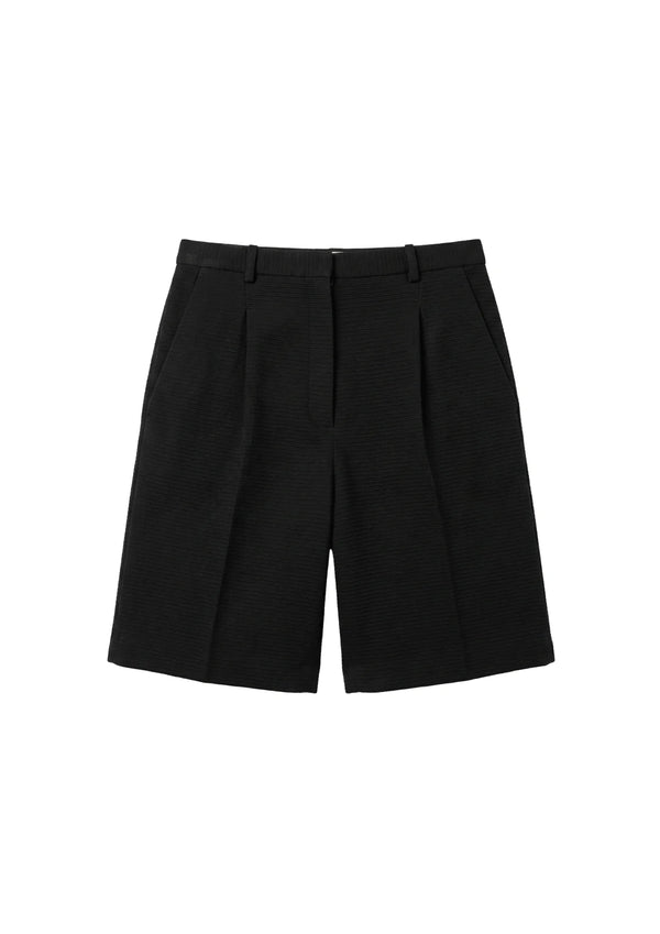 BLACK STRIPED BERMUDA