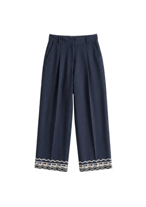 TAILORED EMBROIDERED TROUSERS