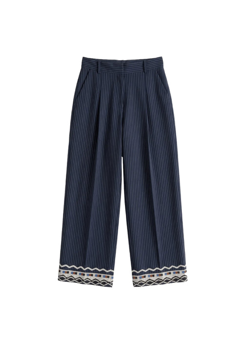 TAILORED EMBROIDERED TROUSERS