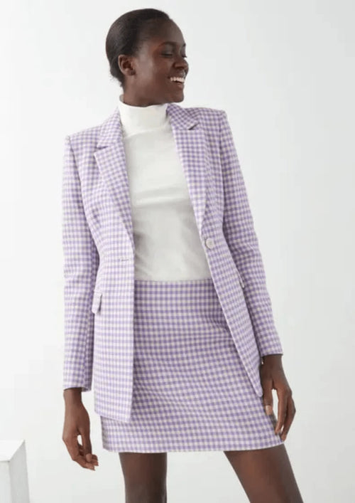 HOUNDSTOOTH MINI PENCIL SKIRT