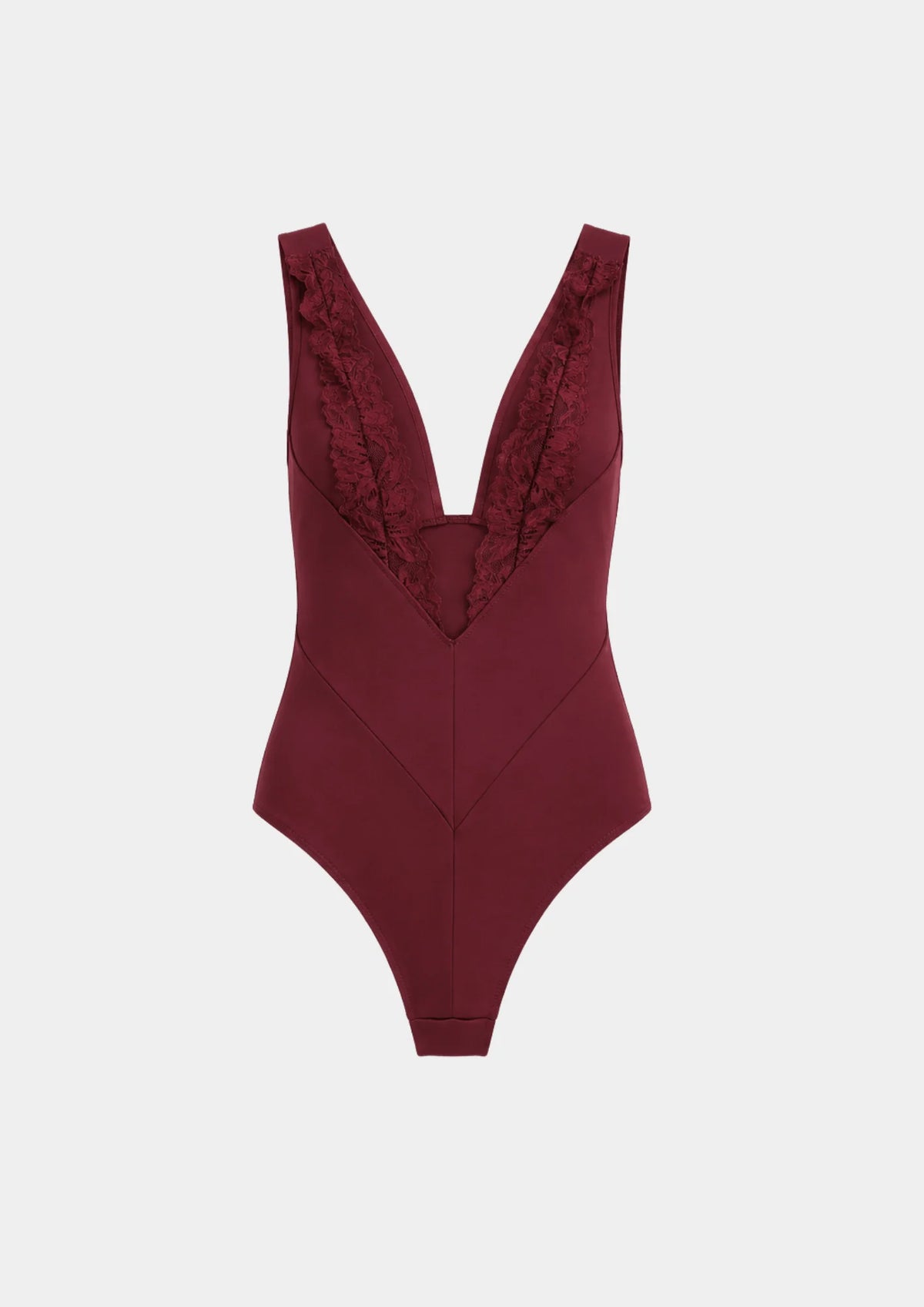 BODY BOURGOGNE EN DENTELLE