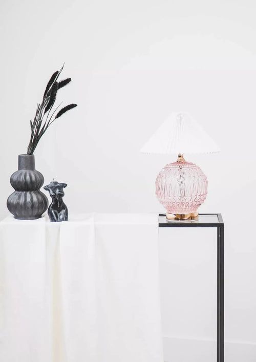ROSA KRISTALL-TISCHLAMPE