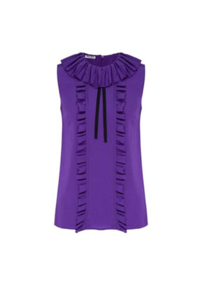 PURPLE SILK BLOUSE