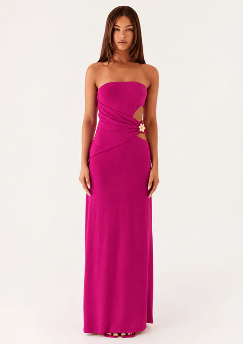 FUCHSIA ANETTA MAXI DRESS