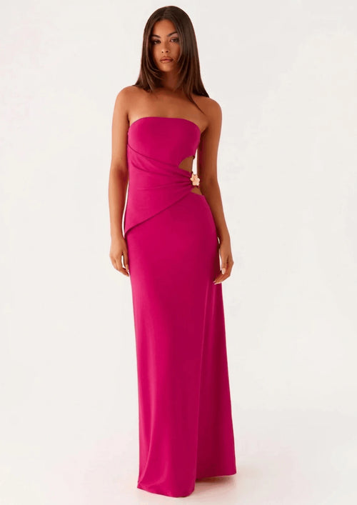 FUCHSIA ANETTA MAXI DRESS