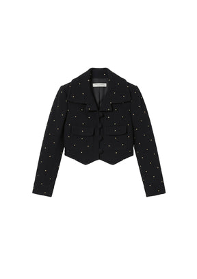 SCHWARZE CROPPED-JACKE