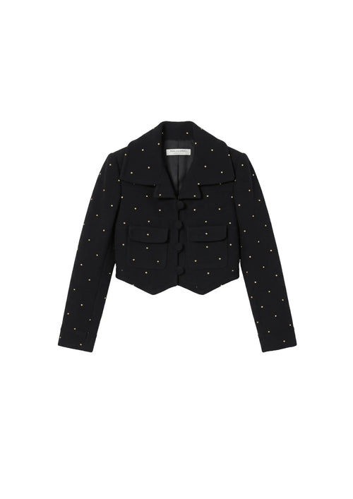 BLACK CROP JACKET