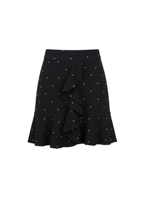 JUPE À POIS NOIRE