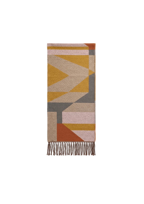 EARTH TONE GEOMETRIC SCARF