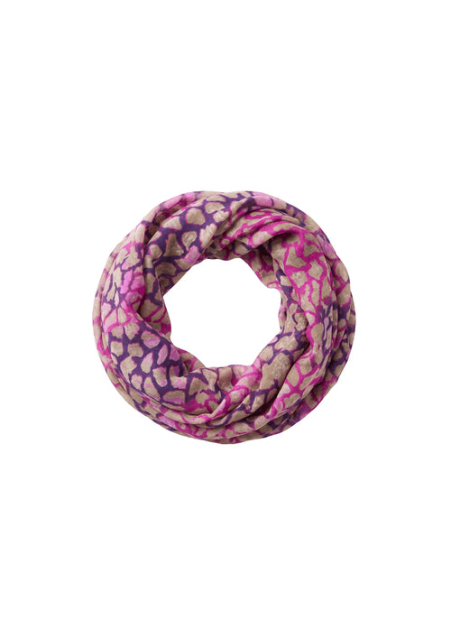 PINK PRINTED COLLAR SCARF